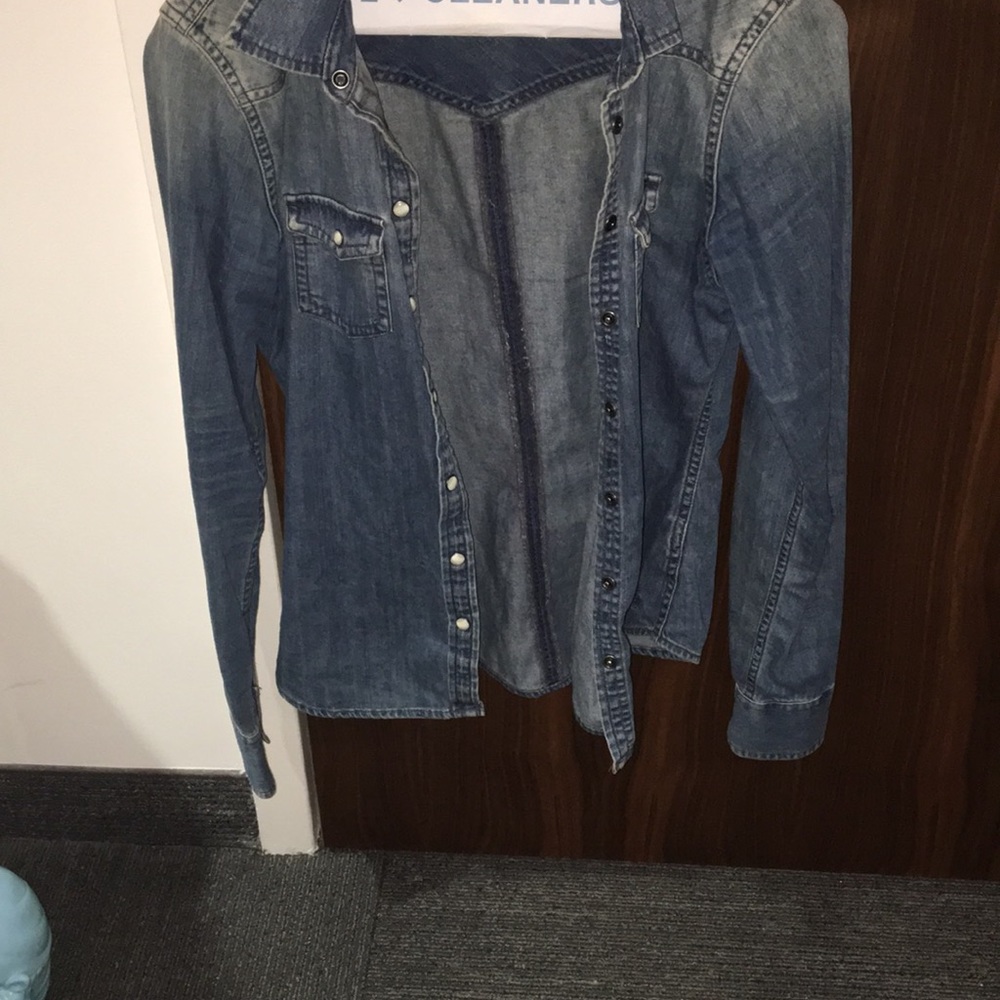 Button Up Denim Jacket - image 1